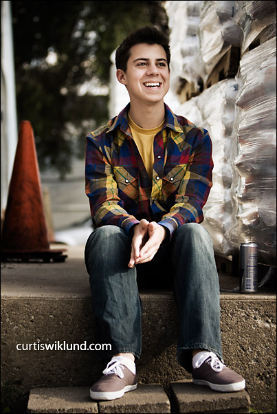 Natural guy senior photos