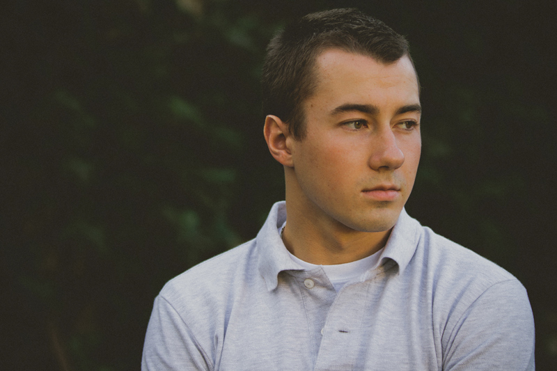 Serious Senior Portrait for a Guy in Birmingham, MI