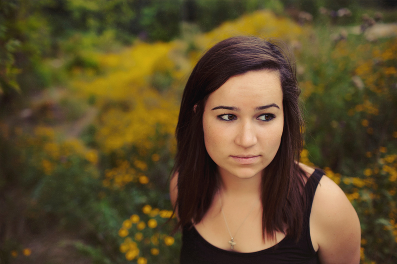 Creative Nature Senior Portrait in Michigan