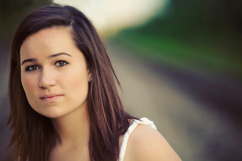 Beautiful Girl Senior Pic Close Up