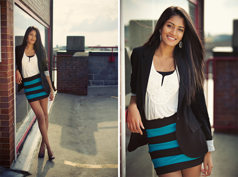 Urban Girl Senior Pictures in MI