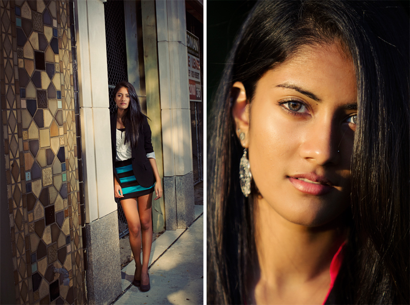 Downtown Urban Feel Girl Senior Pics in Michigan