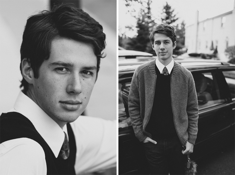 Retro Black and White Senior Pictures Photo Shoot in Birmingham