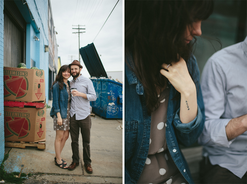 Urban Photoshoot of Couple in Detroit, MI