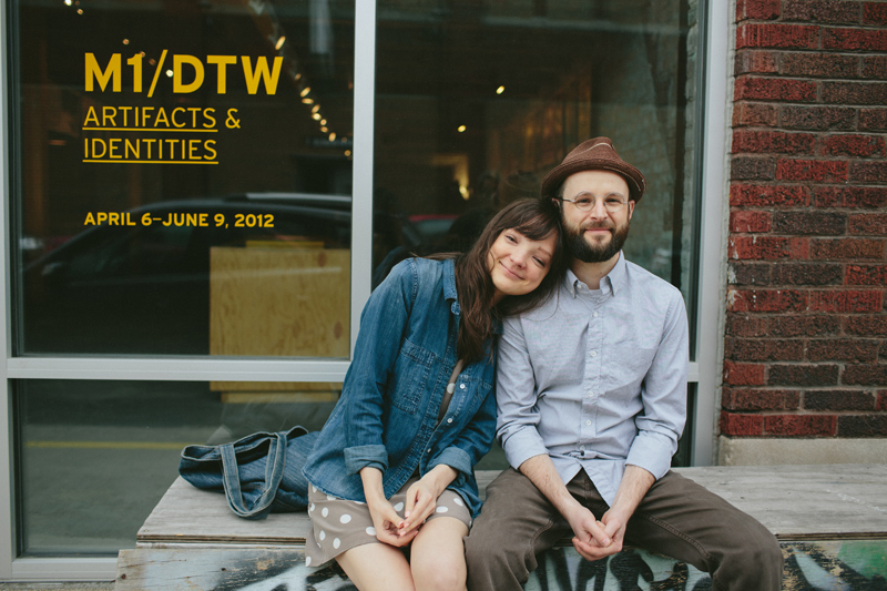 Downtown Detroit Engagement Photoshoot