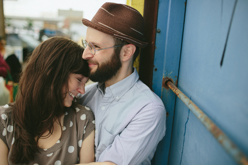 Casual Artsy Engagement Photos in Detroit